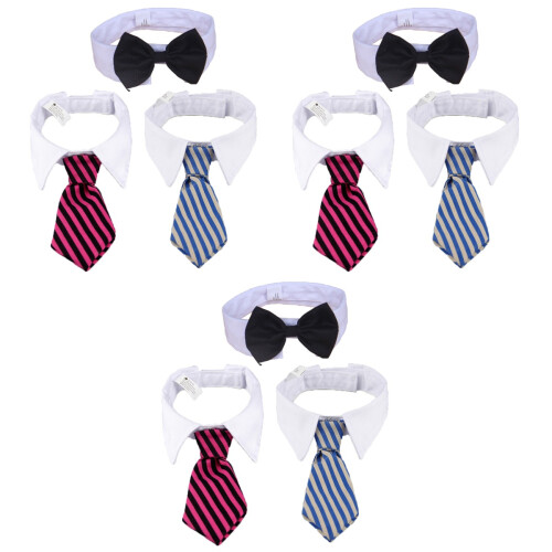 Accessoires Nœud Coton Pour Chats Colorés