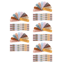 500Pièces Étiquettes Cuir Fait Main Pour Crochet Couture DIY Colorées