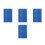 4Pcs Blue Polyester Wall Pocket Chart for Classroom and Home Storage 9