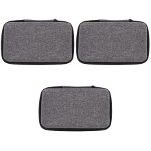 3Pièces Étui De Rangement Étanche Pour Accessoires Grège