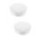 2Pièces Boîte De Rangement Pour Dentier Blanche Avec 1