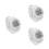 3St Waterdichte Digitale Sporthorloges Wit LED Display 1