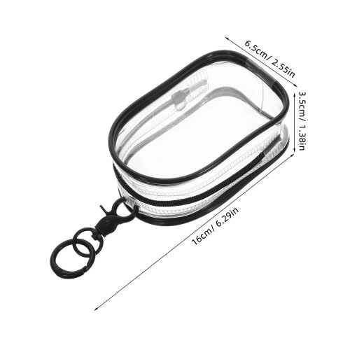 12Pcs Clear Doll High Transparency Plastic Display Bags Keychain Pouch 1