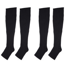 2Paires De Compression Noires Confortables Durables
