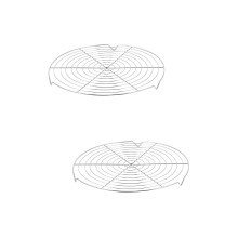 2St Grote Capaciteit Bakery Cooling Rack Zilver Stevig En Duurzaam