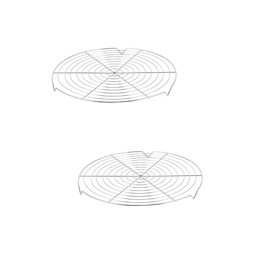 2Pièces Accessoire Cuisson Refroidisseur Nonadhésif Argent