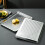 6Pcs Multi-Function Stainless Steel Baking Trays for Oven Use Silver 6