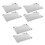 6Pcs Multi-Function Stainless Steel Baking Trays for Oven Use Silver 8