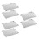 6Pcs Multi-Function Stainless Steel Baking Trays for Oven Use Silver 11