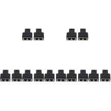 14St Plastic Rj45 Ethernet Splitter 1- -2 Poort Netwerkconnector