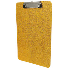 4Pcs Practical Golden Clip Boards Portable for Office Document Support