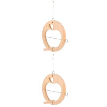 2St Beige Vogelstaander Met Fruitspies Kleine Huisdieren