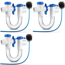 3sets 3/4 Inch Condensaatcollector, PVC U-Vormige Collector voor HVAC-Airconditioners, Voert Condenswater Effectief Af