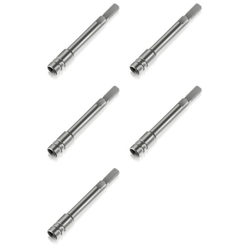 5X Bit Driver Extender Add- Accessory for Multi-Tools,1/4INCH Hex Bits Adapter for , Surge, Wave