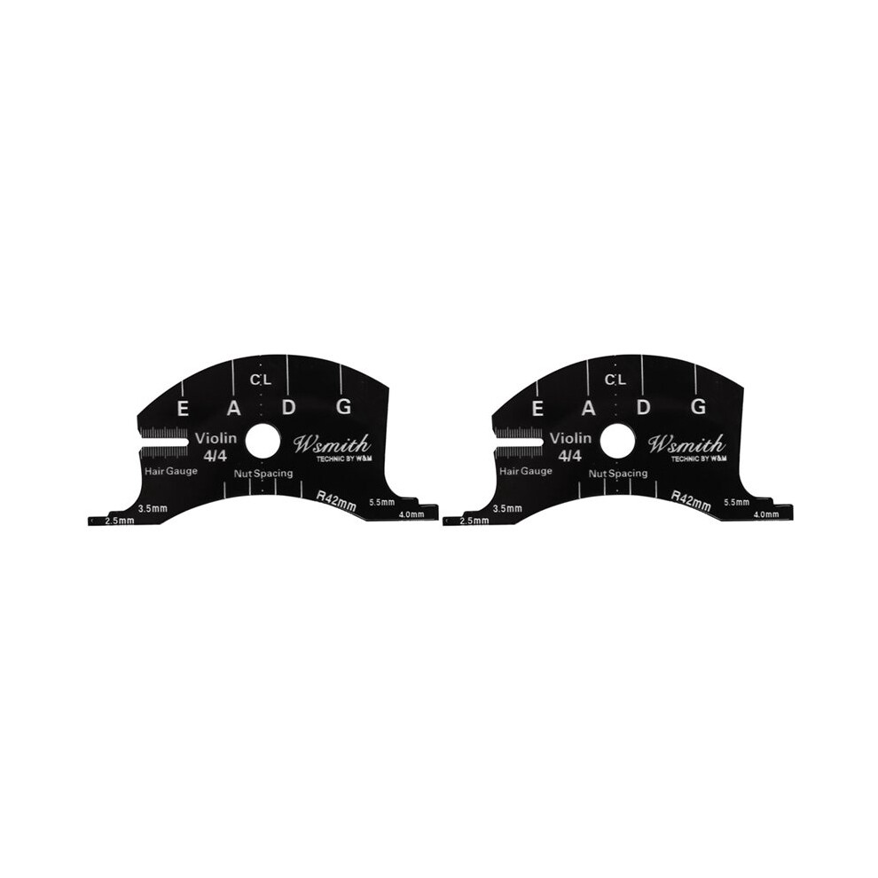 2X Violin Bridges Multifunctional Mold Template 4/4 Violin Bridges Repair Reference Tool Fingerboard Scraper 6033069678662