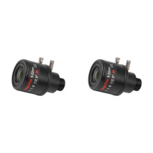 2Stück 6-22 mm 5 MP Varioobjektiv mit M12-Mount, F1.6, Manuelles Zoomobjektiv, Hochauflösendes Netzwerkobjektiv für 5 MP-Sicherheitskameras A
