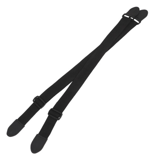 6Pcs Black Nylon Guitar Strap Adjustable Comfortable Guitar Neck Strap 1