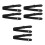 6Pcs Black Nylon Guitar Strap Adjustable Comfortable Guitar Neck Strap 7