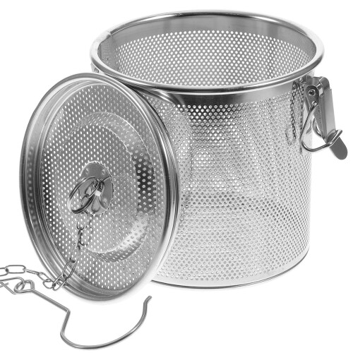 4Pcs Stainless Steel Kitchen Strainer Hamper with Hanging Hook 1