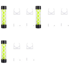 3pcs 200mm Water Cooling PC Water Tank Computer Water Cooling Tank with G1/4 Thread (Green)