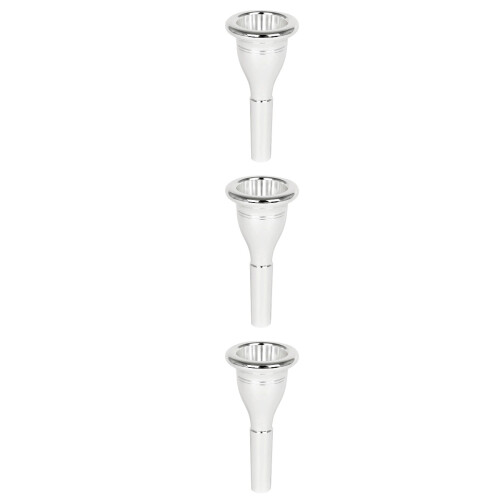 3Pièces Accessoire Tuba En Cuivre Argenté