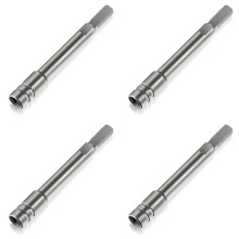 4X Accessoire Complémentaire pour Rallonge de Tournevis pour Outils Multifonctions, Adaptateur D'Embouts Hexagonaux 1/4 Pouces pour , Surge,