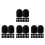 280Pcs Durable Silicone Stylus Tips for on Tablets Black 4