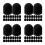 280Pcs Durable Silicone Stylus Tips for on Tablets Black 6