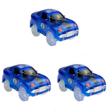 3St Raceauto Speelgoed Met LED, Duurzaam Plastic, Meerkleurige
