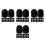 280Pcs Durable Silicone Stylus Tips for on Tablets Black 7