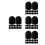 280Pcs Durable Silicone Stylus Tips for on Tablets Black 8