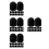280Pcs Durable Silicone Stylus Tips for on Tablets Black 9