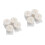 16Pcs White Children's Slide Fixing Screw Caps Plastic Replacement 4