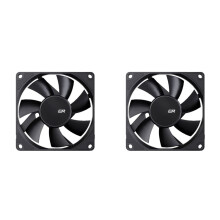 2X Ventilador de Gabinete de Computador 80 mm 4 Pinos PWM Ventilador de Resfriamento Ultrafino de Alto Fluxo de Ar 1200-3000 RPM Ventilador de