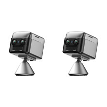 2X 4G-Camera Ingebouwde Batterij 4K IR Nachtzicht Laag Stroomverbruik Bewegingsdetectie Videobewakingscamera