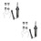 2Pcs Portable Hot Air Heater Adjustable Temperature for Desoldering 7