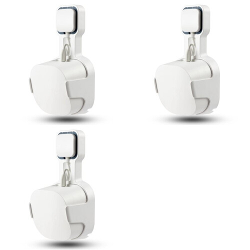 3X Wall Mount Bracket for Eero 6+ Dual-Band Mesh Wi-Fi 6+ Router, Sturdy Socket Bracket, Space Saving, Wire Management