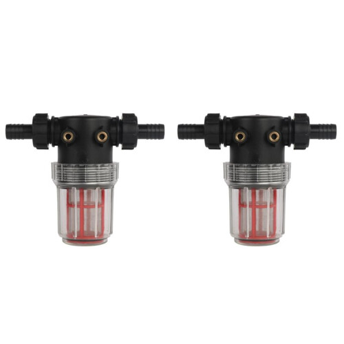 2X Pressure Washer Water Filter in  20mm Hose 100 Mesh Inlet Quick Connect Filter