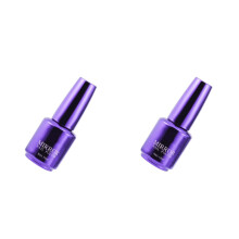 2St Paarse Metallic Mirror Nagellak Luminous Nail Art Sneldrogend