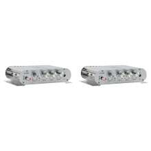 2X ST-838 HiFi 2.1-Kanałowy Wzmacniacz Mocy 80Wx2 Stereo Basowy Wzmacniacz Dźwięku z Wyjściem na Subwoofer Domowy Wzmacniacz Audio Biały