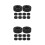 20Pcs Durable Black Rubber Foosball Table Rod Bumpers Replacement Set 4