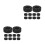 20Pcs Durable Black Rubber Foosball Table Rod Bumpers Replacement Set 5