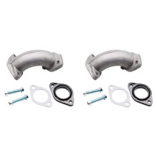 2X Intake Manifold Pipe 26mm Carburetor Intake Manifold Gasket Screw for 140 150CC Kazuma ATV YX Dirt Bike 56-2 FA