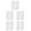 50Pcs Plastic Box Handles for Carton Boxes Comfortable Grip White 8