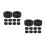 20Pcs Durable Black Rubber Foosball Table Rod Bumpers Replacement Set 8