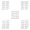 50Pcs Plastic Box Handles for Carton Boxes Comfortable Grip White 9