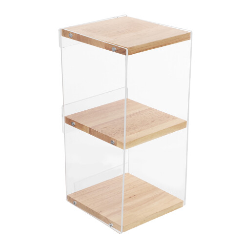 2 Étagère Transparente, Organiseur Bureau Pour Cd Dvd