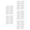 50Pcs Plastic Box Handles for Carton Boxes Comfortable Grip White 11