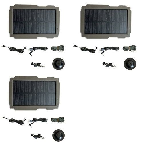 3X Camera SP-03 Trail Camera Solar Panel Kit for Suntek Trail Camera All Model Camera Panel Charging Panel US Plug