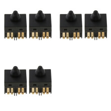 6 Stuks Haakse Slijper Schakelaar Drukknop voor 100 mm 4In Haakse Slijper 100 Polijstmachine Accessoire Drukknop: